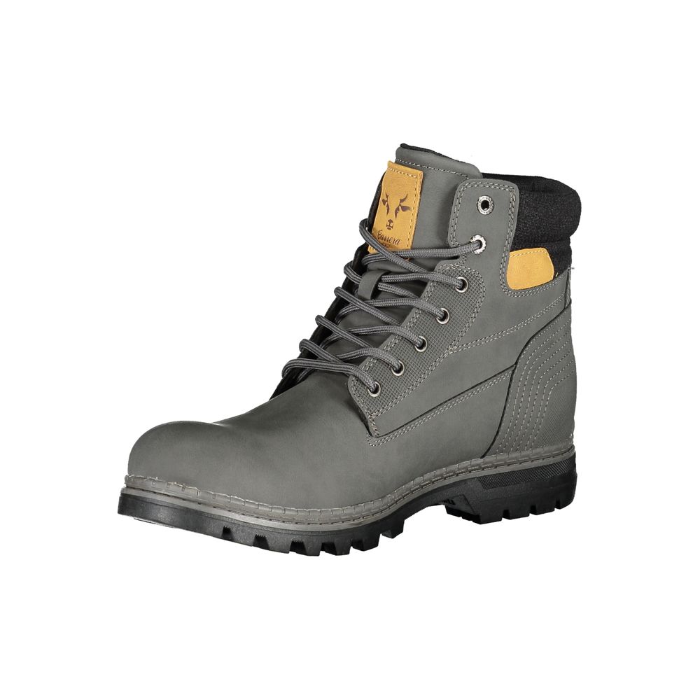 Carrera Grey Polyurethane Men's Boot | Regal Royce