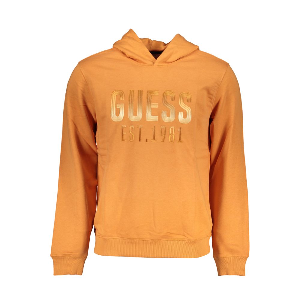 Guess Jeans Orange Cotton Men's Sweatshirt | Regal Royce