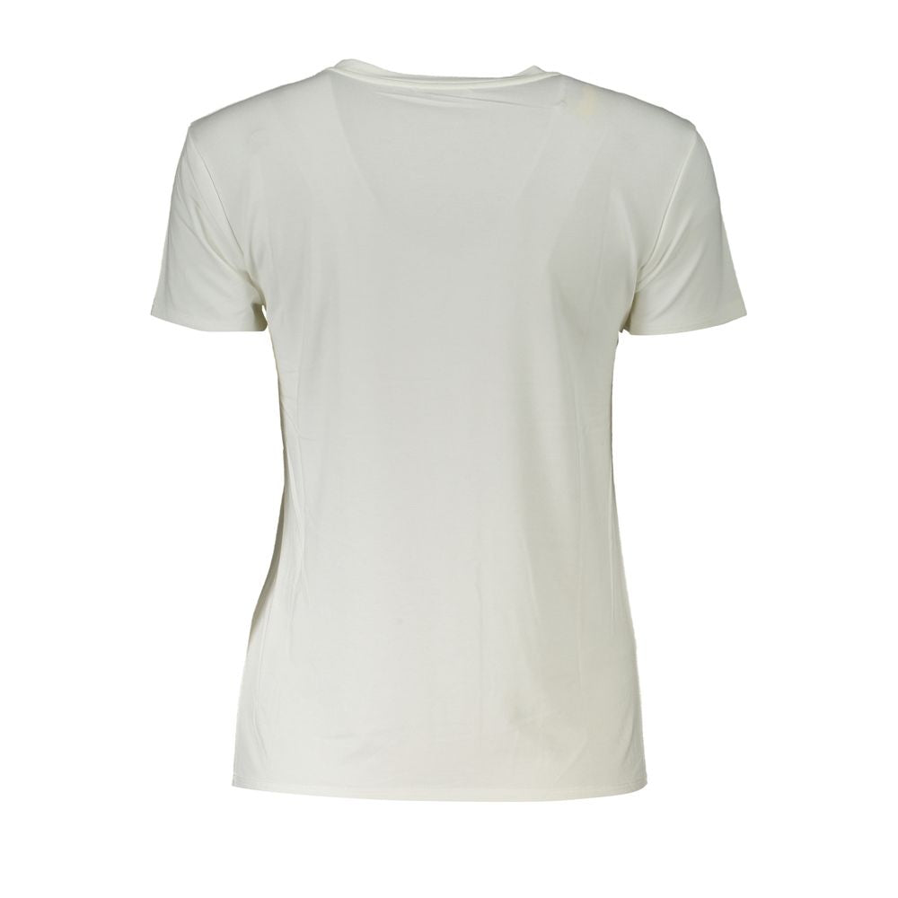 Patrizia Pepe White Organic Cotton Women T-Shirt | Regal Royce