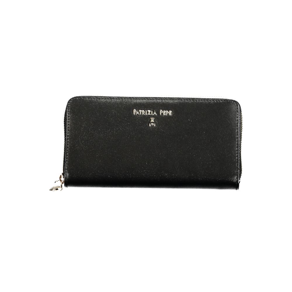 Patrizia Pepe Black Leather Women Wallet | Regal Royce