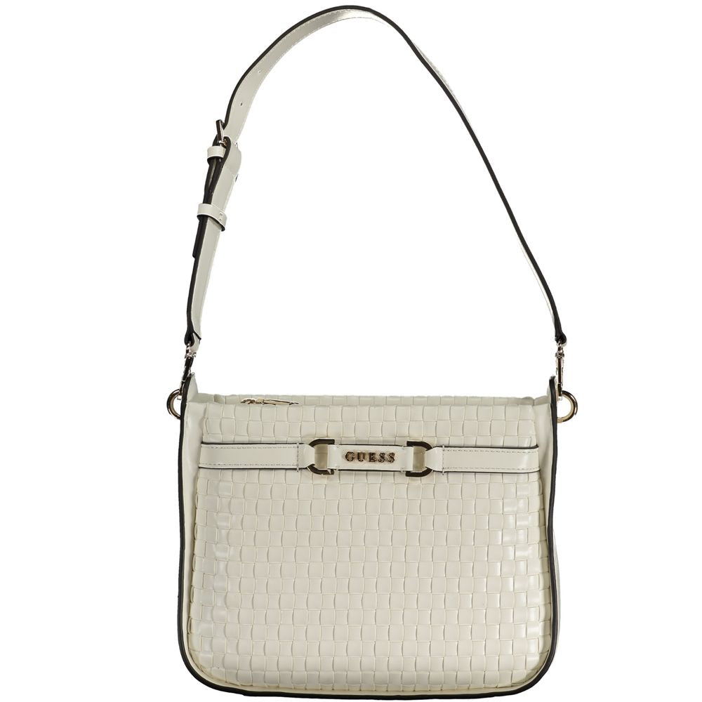Guess Jeans Bianco Poliuretano Woman Handbag | Regal Royce