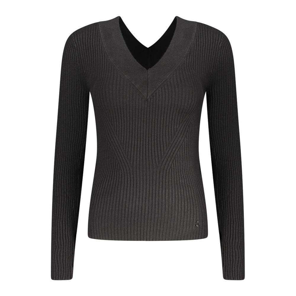 Guess Jeans Black Viscosa Women Sweater | Regal Royce
