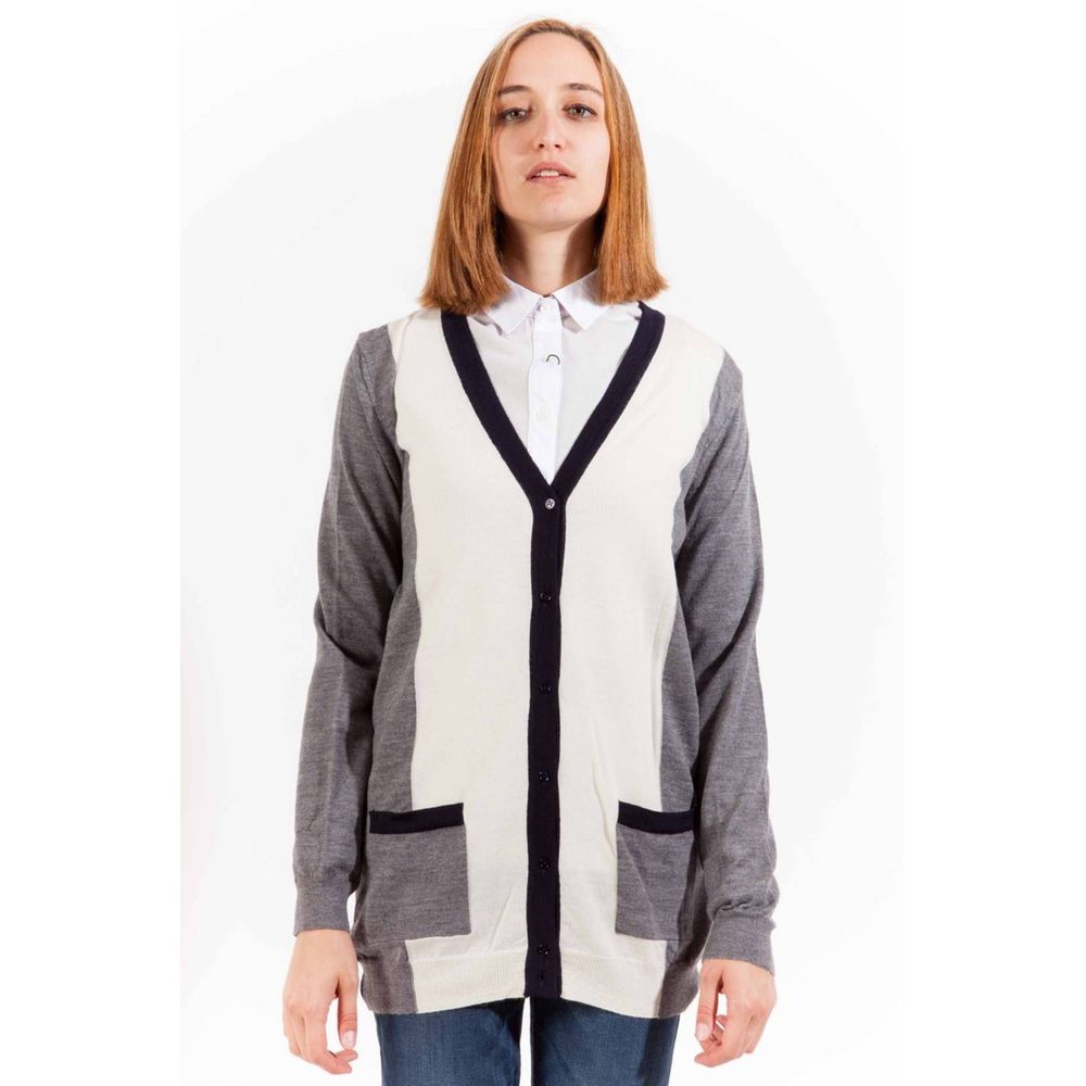 Gant Grigio Wool Women Cardigan | Regal Royce