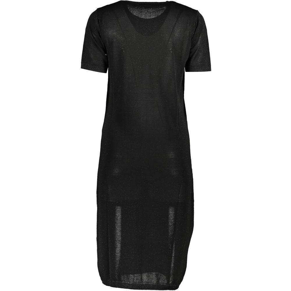 Cavalli Class Nero Viscosa Women Dress | Regal Royce