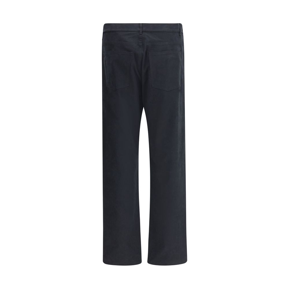 Moschino Black Cotton Casual Pants | Regal Royce