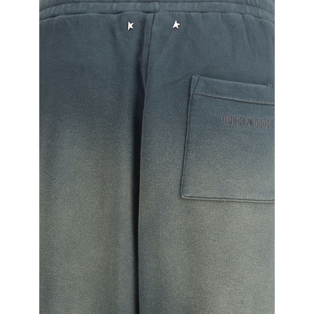 Golden Goose Blue Cotton Casual Pants | Regal Royce