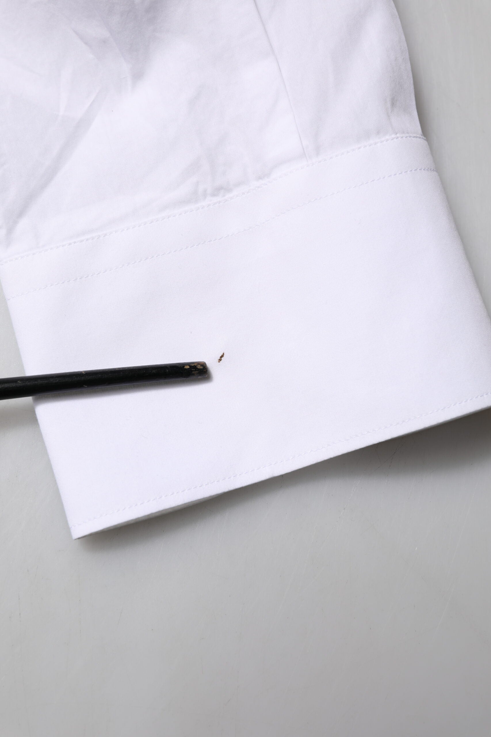 Dolce & Gabbana White Bib Cotton Poplin GOLD Men Formal Shirt