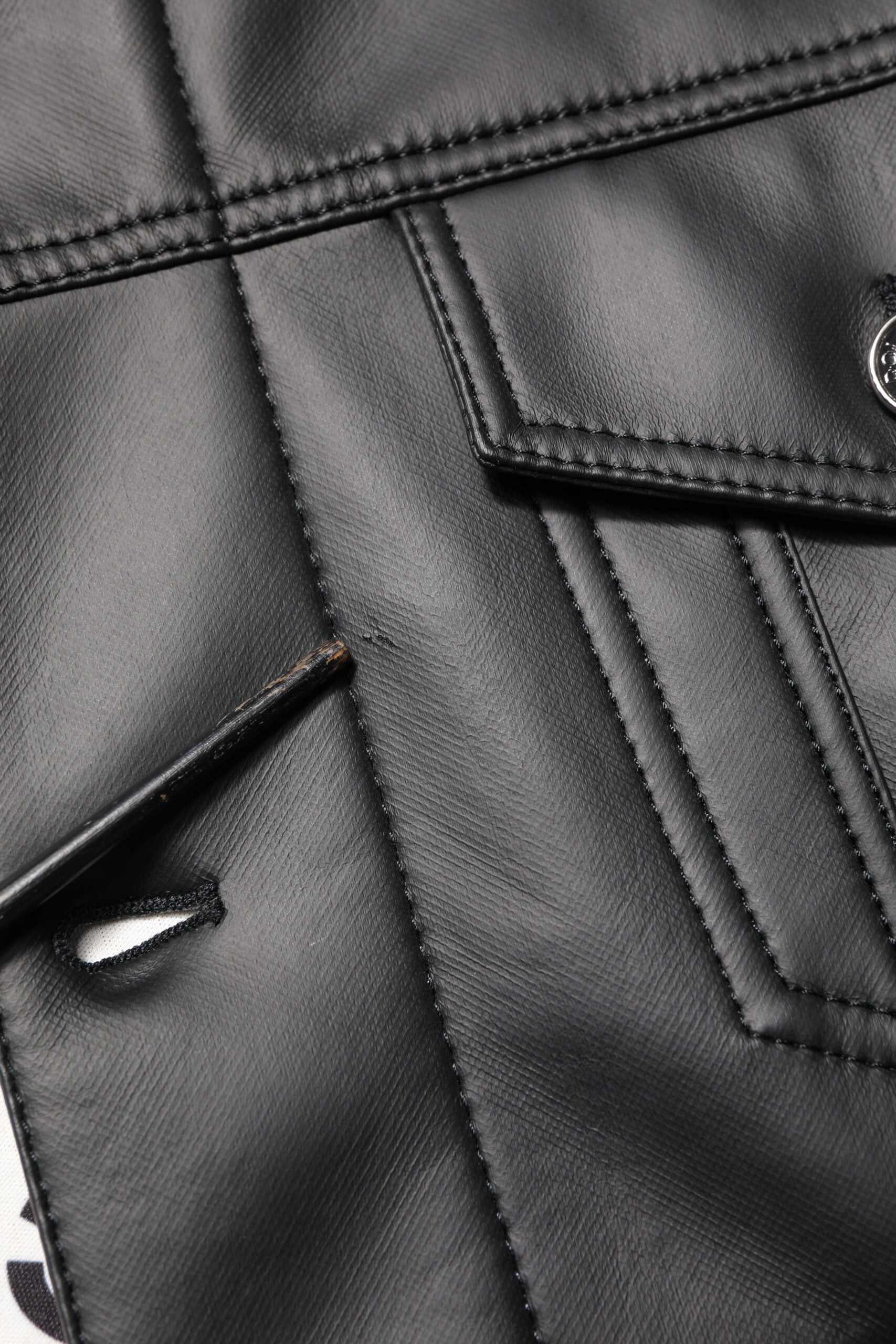 Dolce & Gabbana Black Polyester Button Down Biker Jacket | Regal Royce