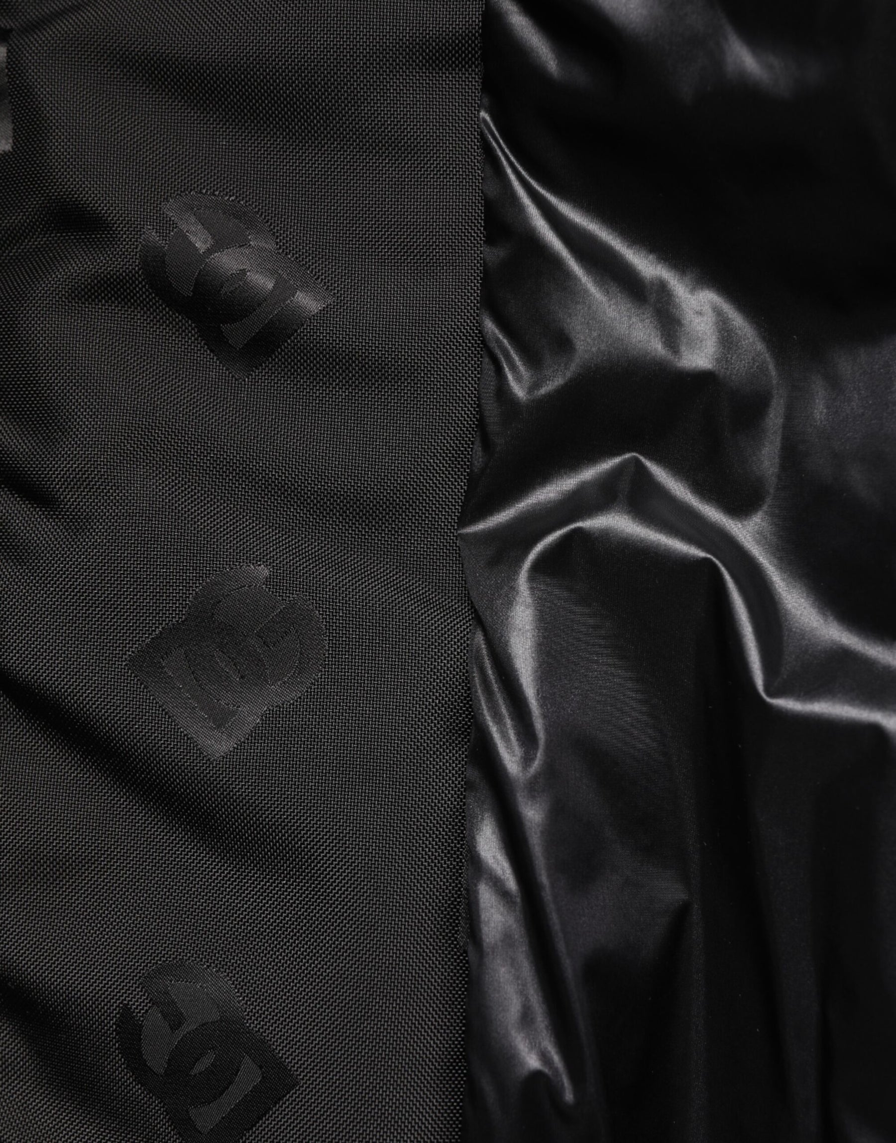 Dolce & Gabbana Black Cargo Windbraker Logo Mania Jacket | Regal Royce