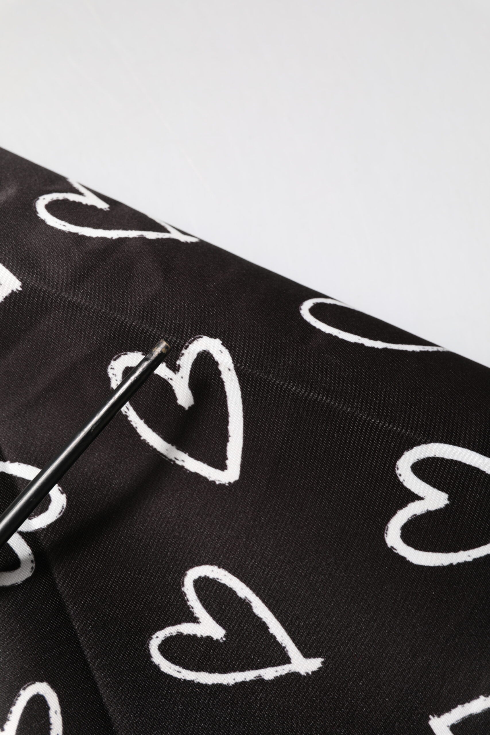 Dolce & Gabbana Black Polyester Heart Print Bomber Jacket | Regal Royce