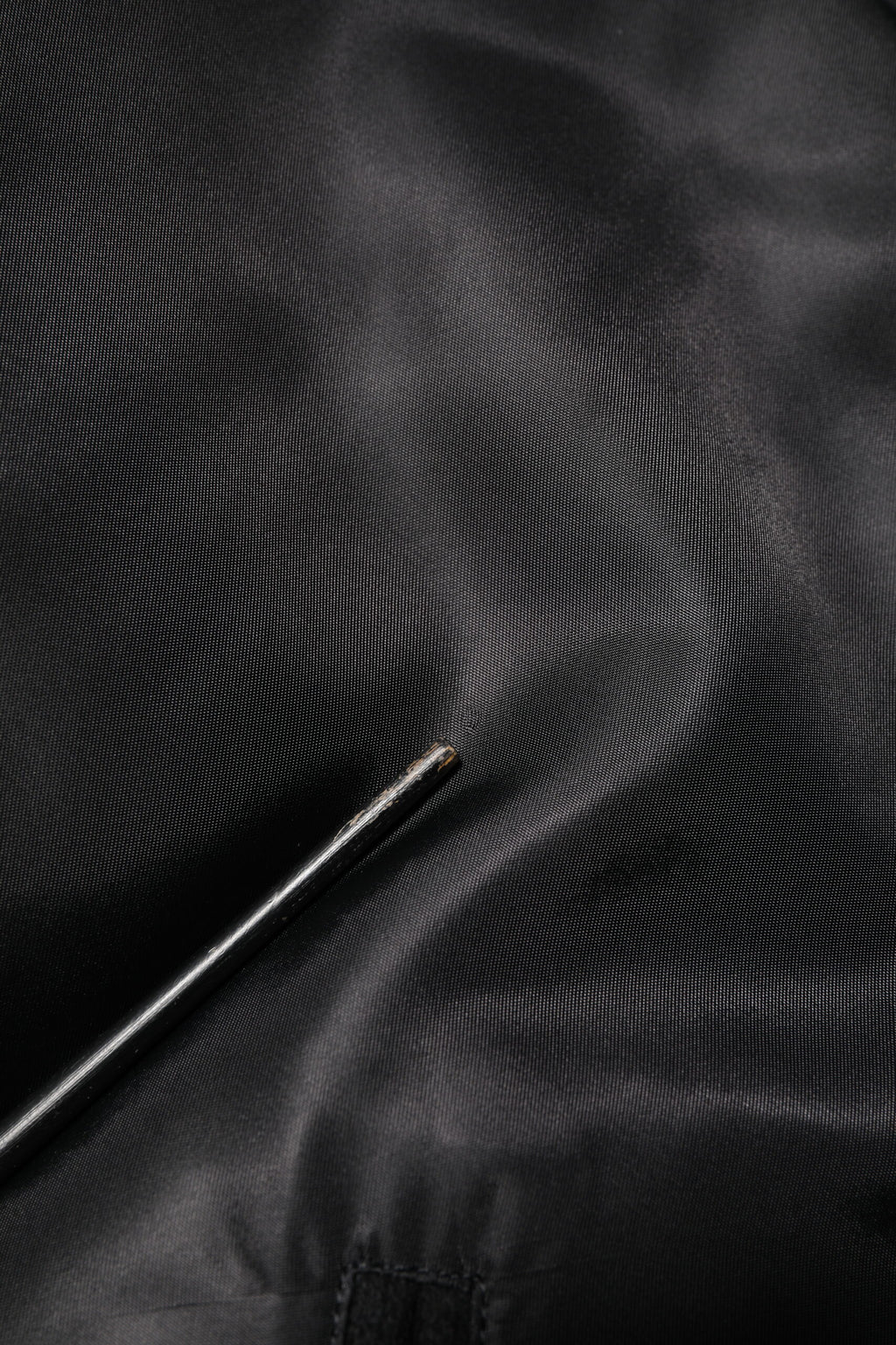 Dolce & Gabbana Black Polyester Logo Plaque Bomber Jacket