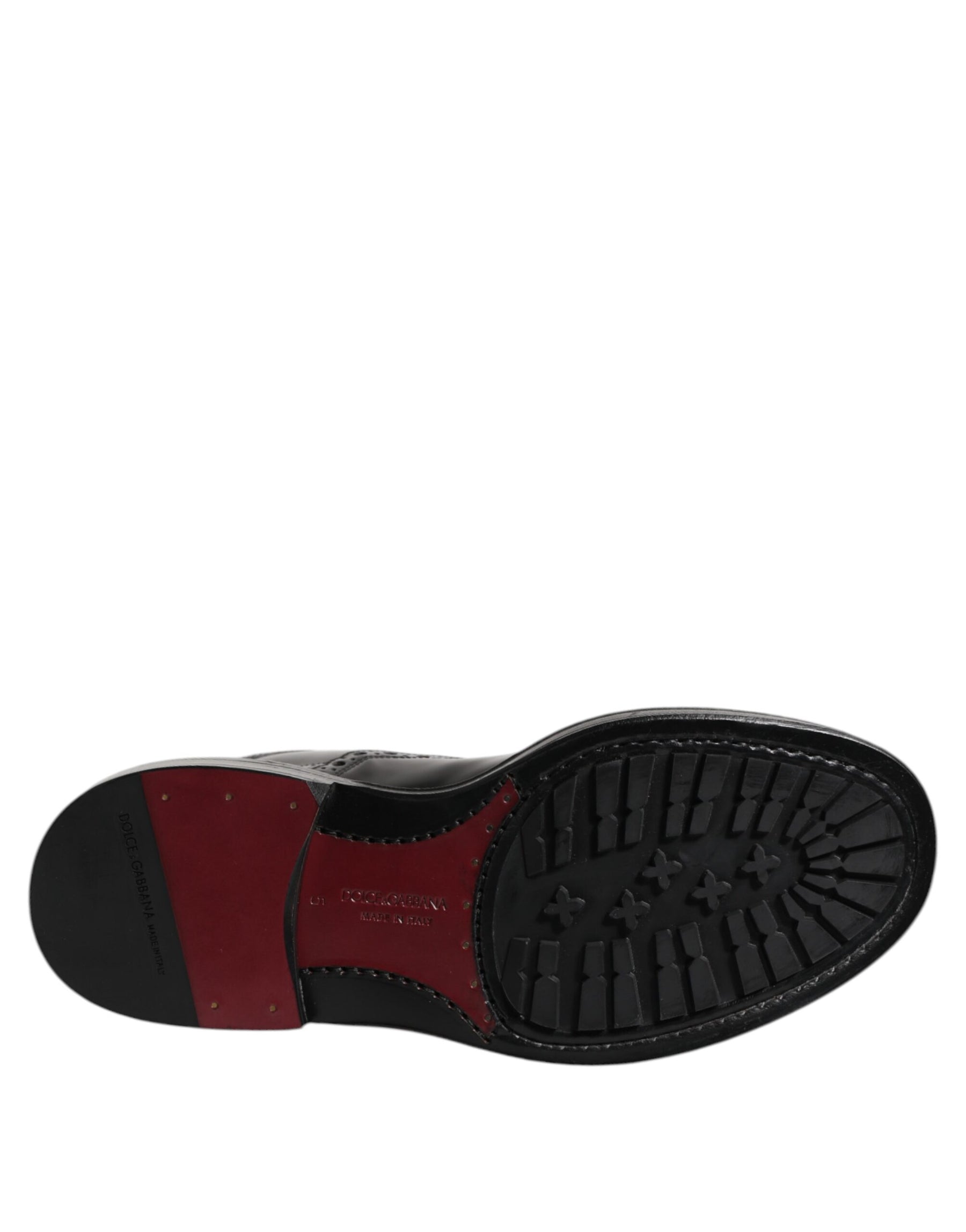 Dolce & Gabbana Black Leather Lace Up Mid Calf Boots Shoes | Regal Royce