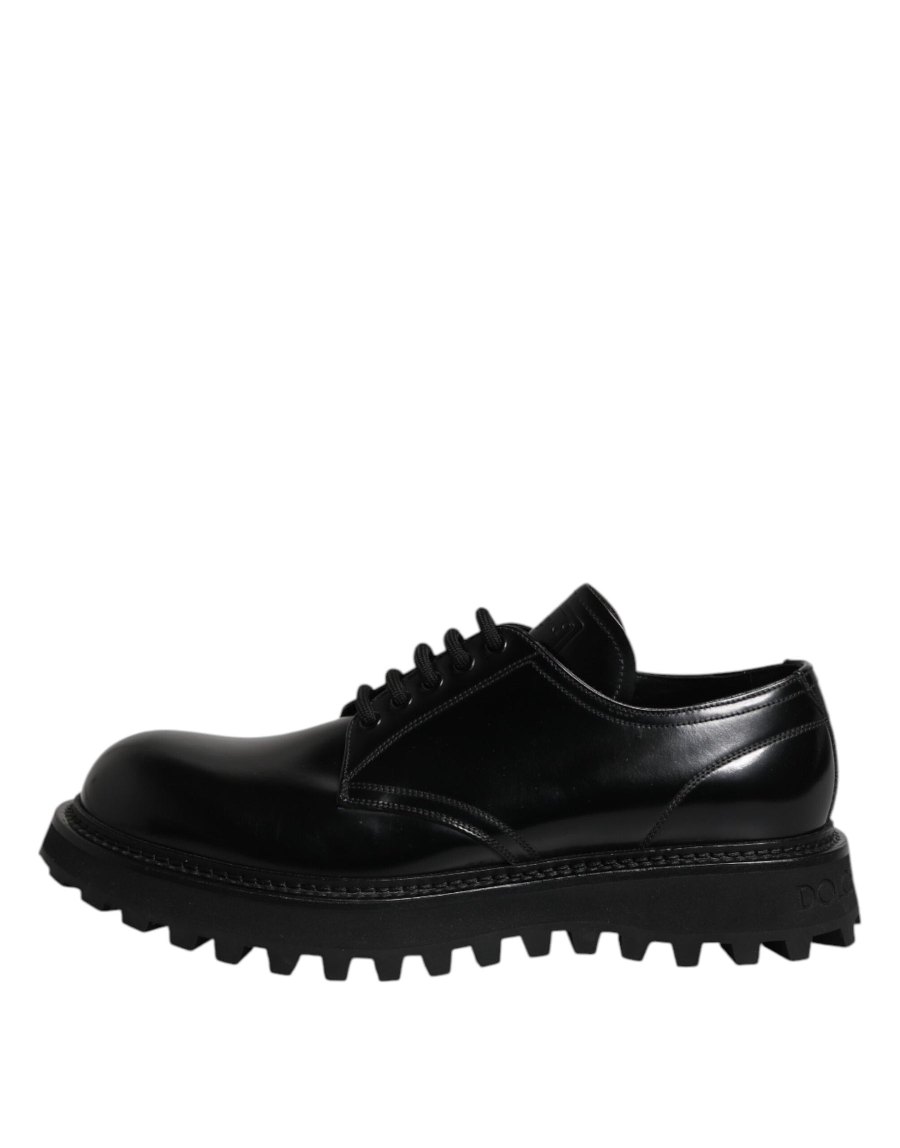 Dolce & Gabbana Black Leather Lace Up Trekking Dress Shoes | Regal Royce
