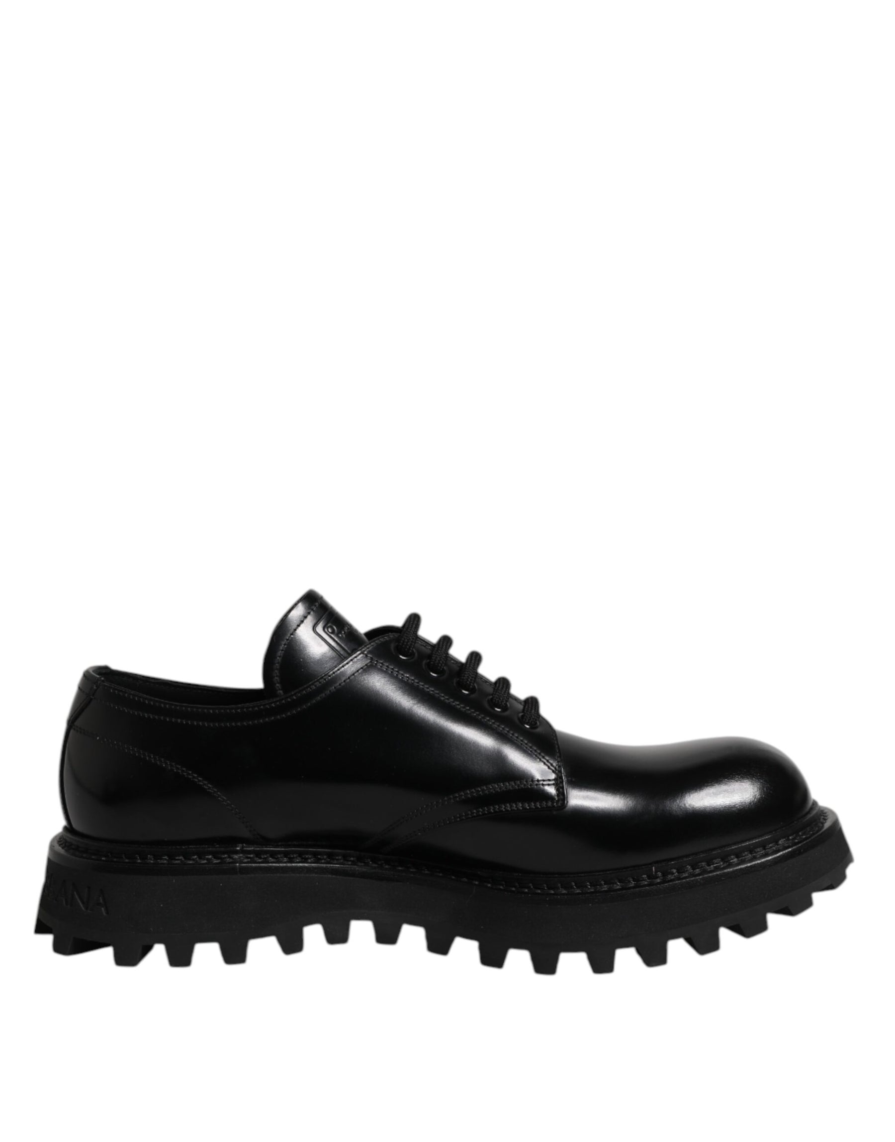 Dolce & Gabbana Black Leather Lace Up Trekking Dress Shoes | Regal Royce