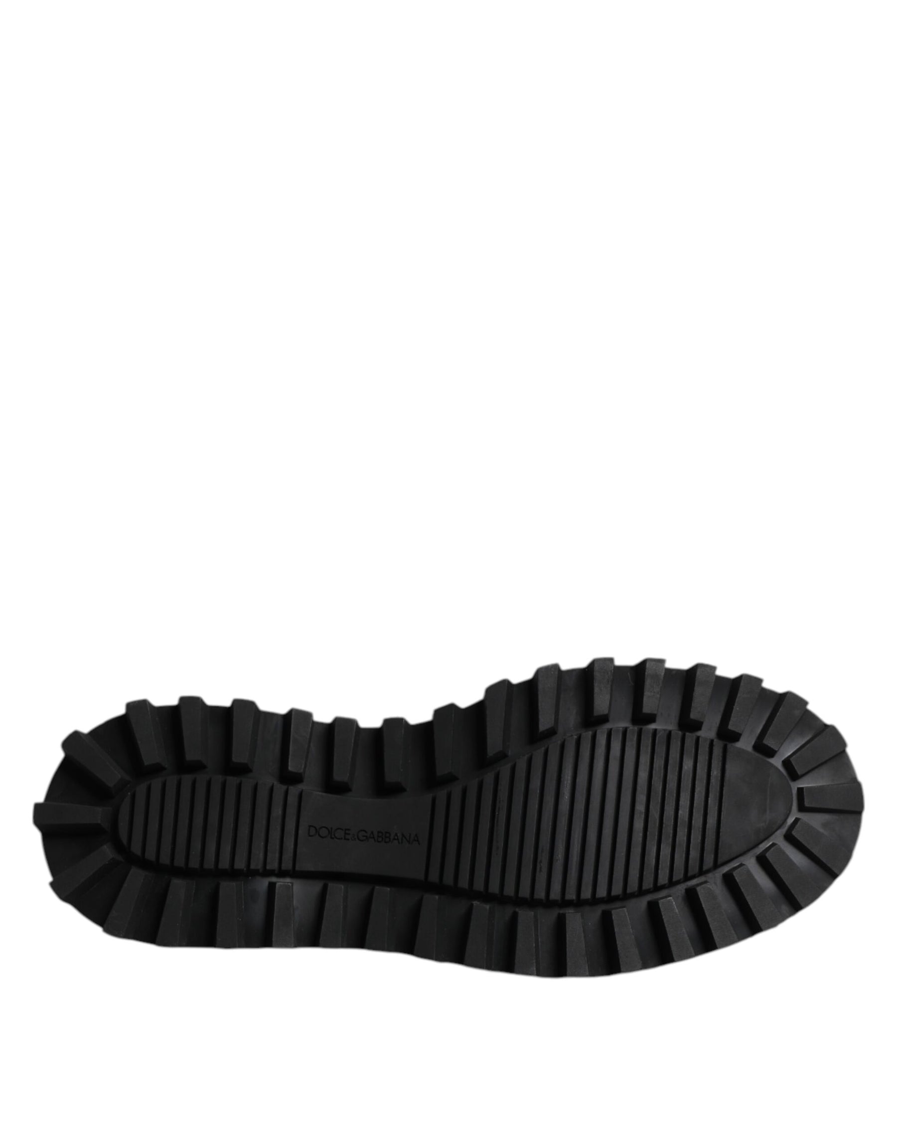 Dolce & Gabbana Black Leather Lace Up Trekking Dress Shoes | Regal Royce