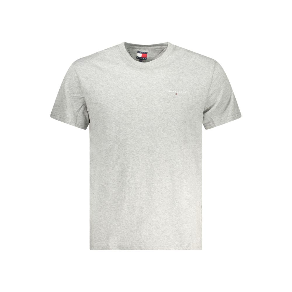 Tommy Hilfiger Grigio Cotton Men T-Shirt | Regal Royce