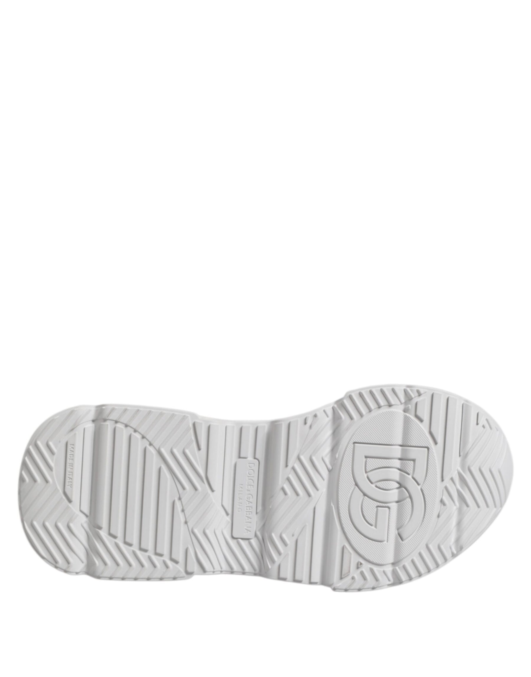 Dolce & Gabbana White Leather Daymaster Low Top Sneakers Shoes | Regal Royce