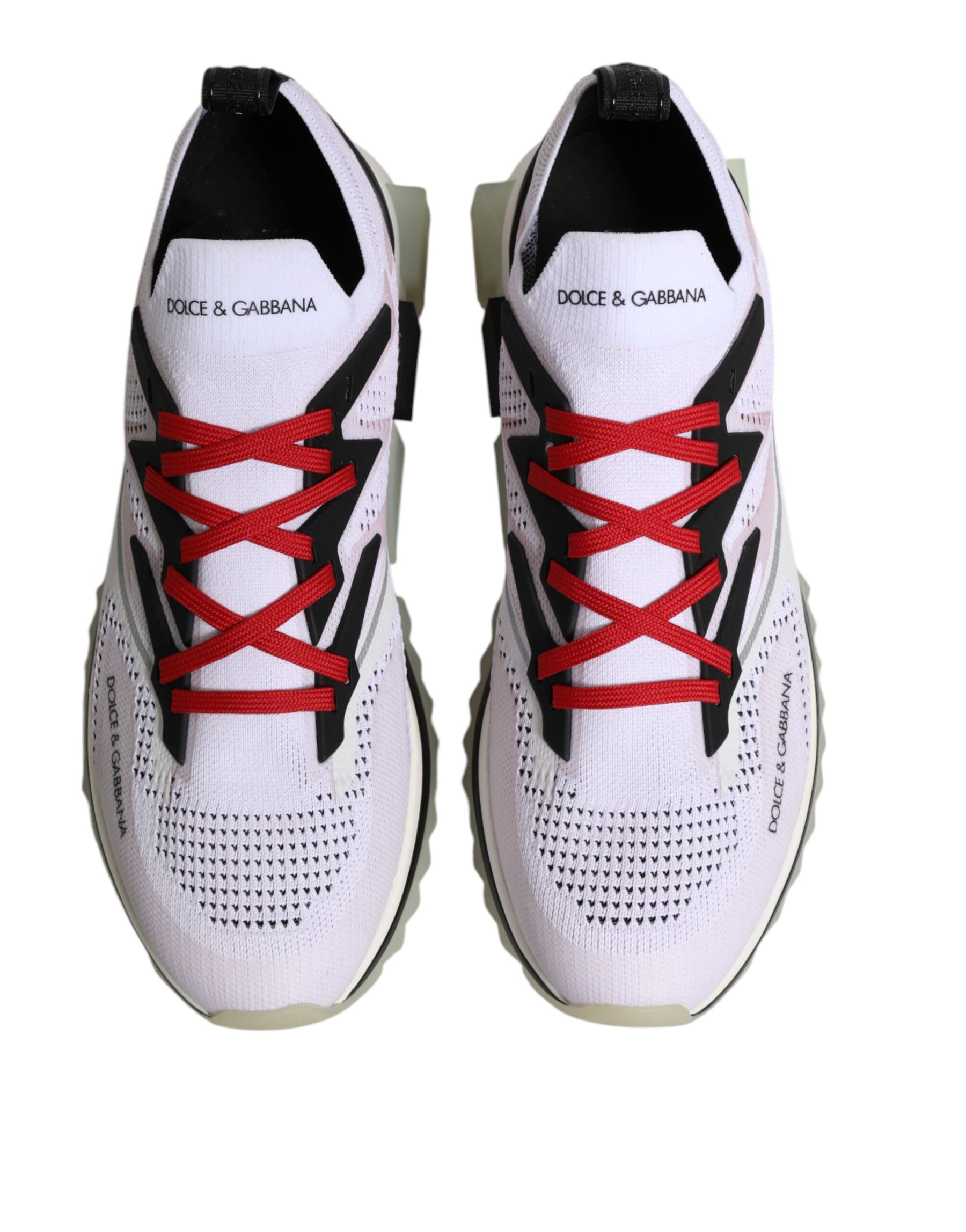Dolce & Gabbana White SORRENTO Sport Stretch Sneakers Shoes | Regal Royce