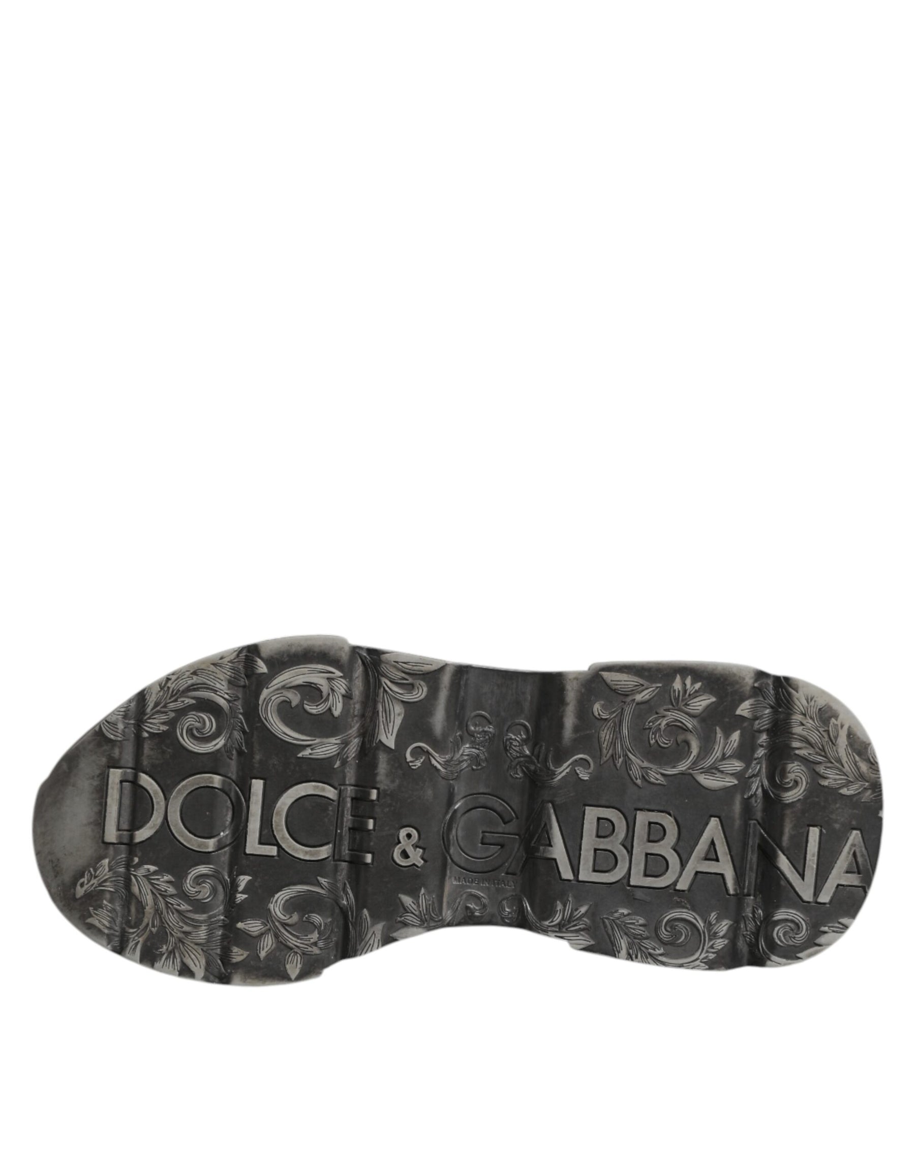 Dolce & Gabbana White Daymaster Leather Low Top Sneakers Shoes | Regal Royce