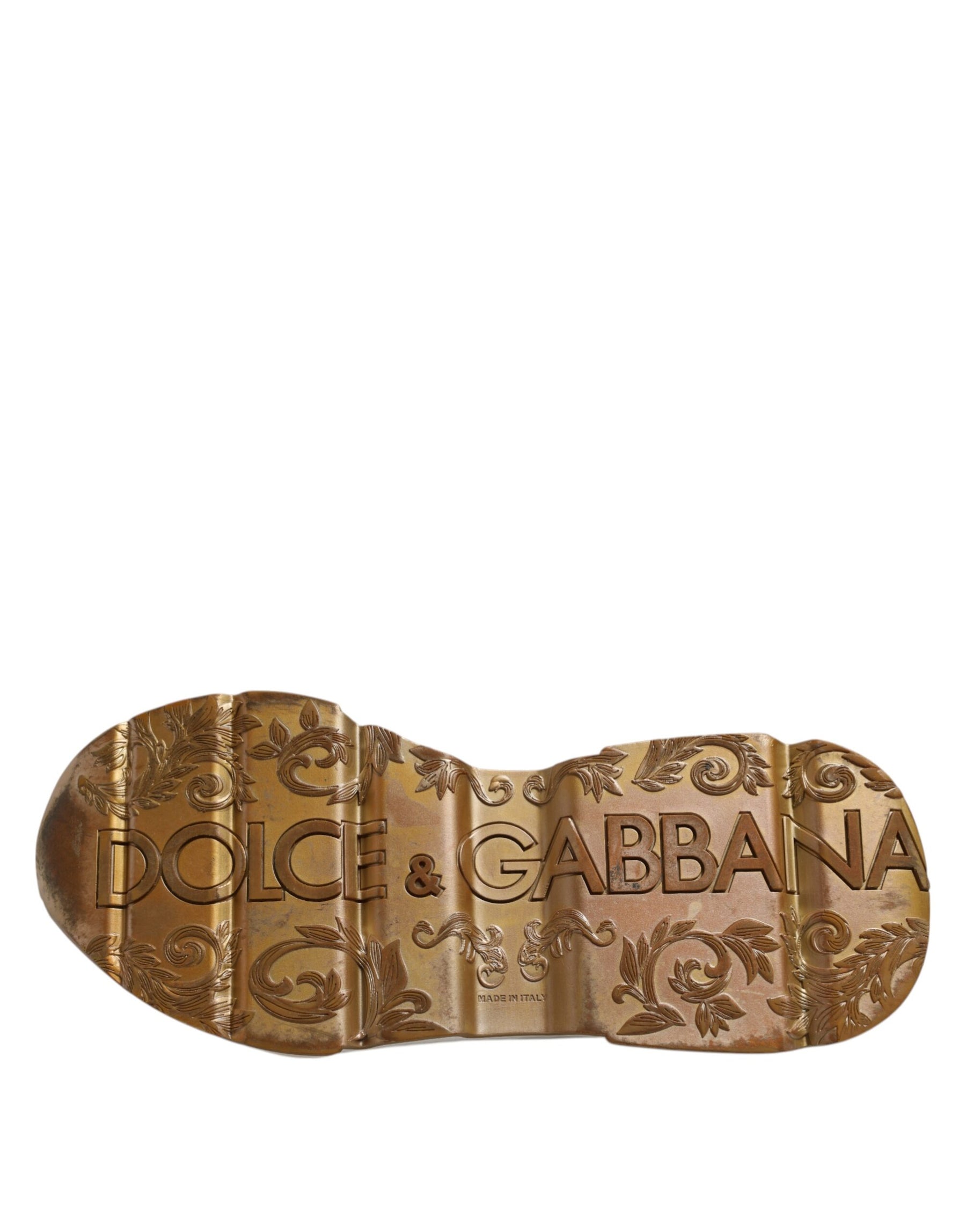 Dolce & Gabbana White Daymaster Leather Low Top Sneakers Shoes | Regal Royce