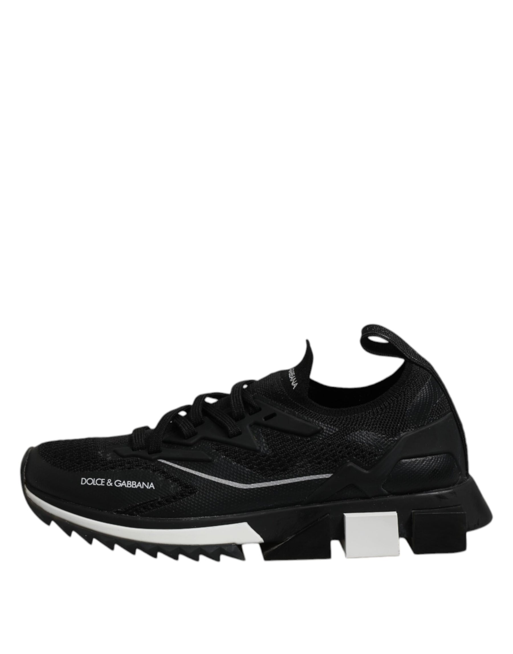 Dolce & Gabbana Black SORRENTO Lace Up Men Sneakers Shoes | Regal Royce