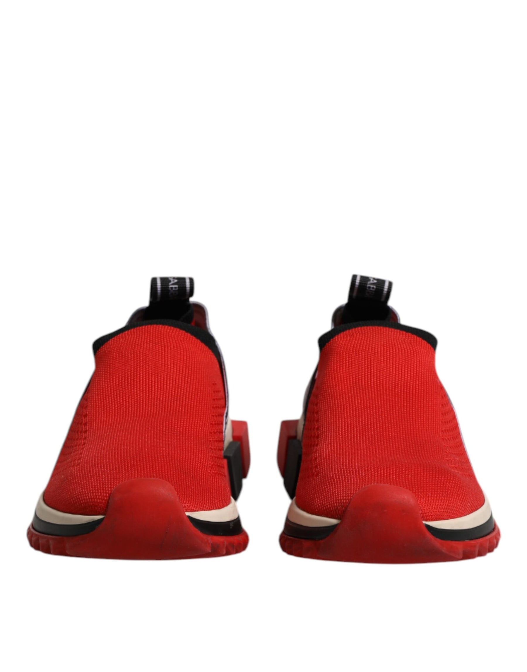 Dolce & Gabbana Red Sorrento Slip On Low Top Sneakers Shoes | Regal Royce