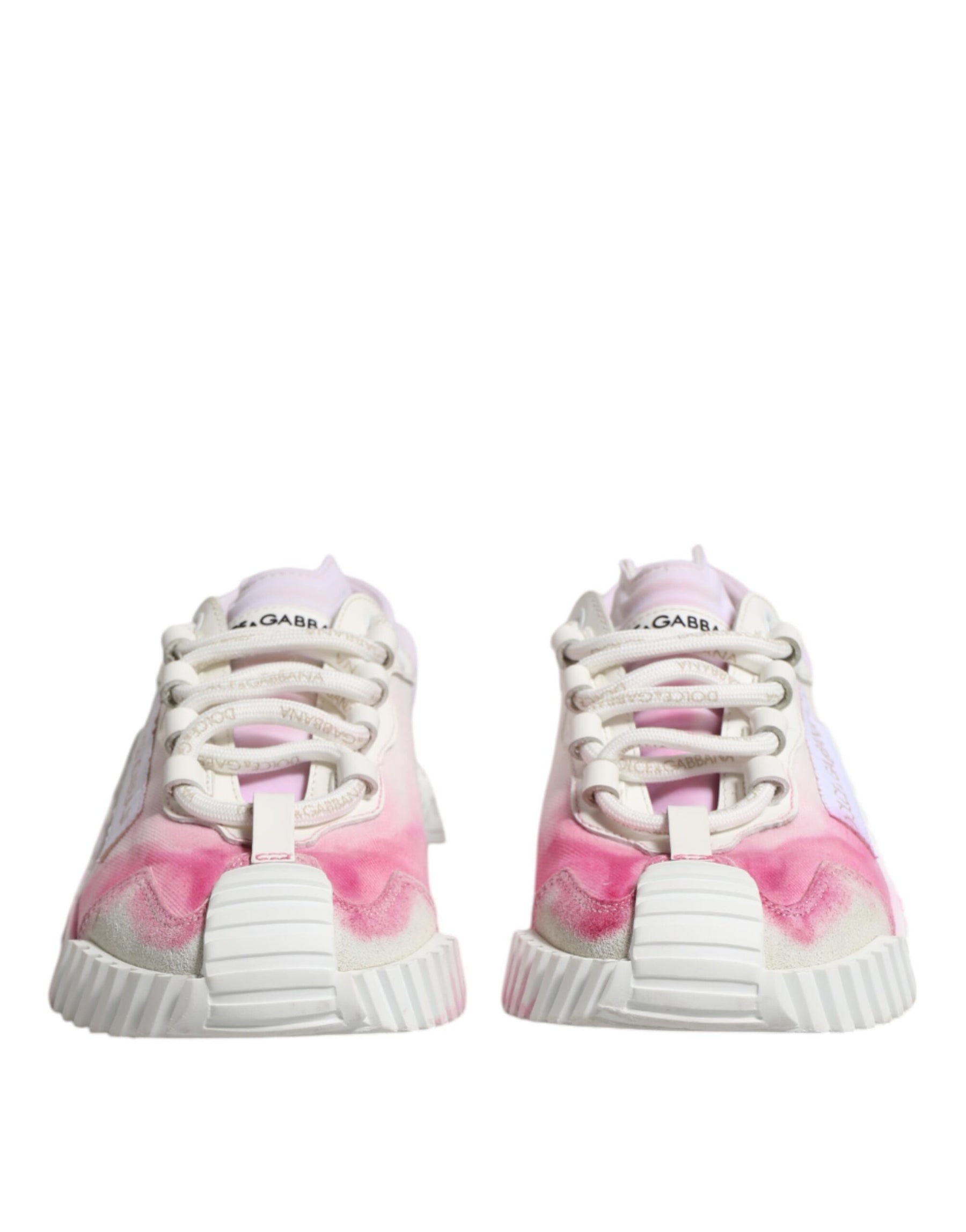 Dolce & Gabbana White NS1 Lace Up Low Top Sneakers Shoes | Regal Royce