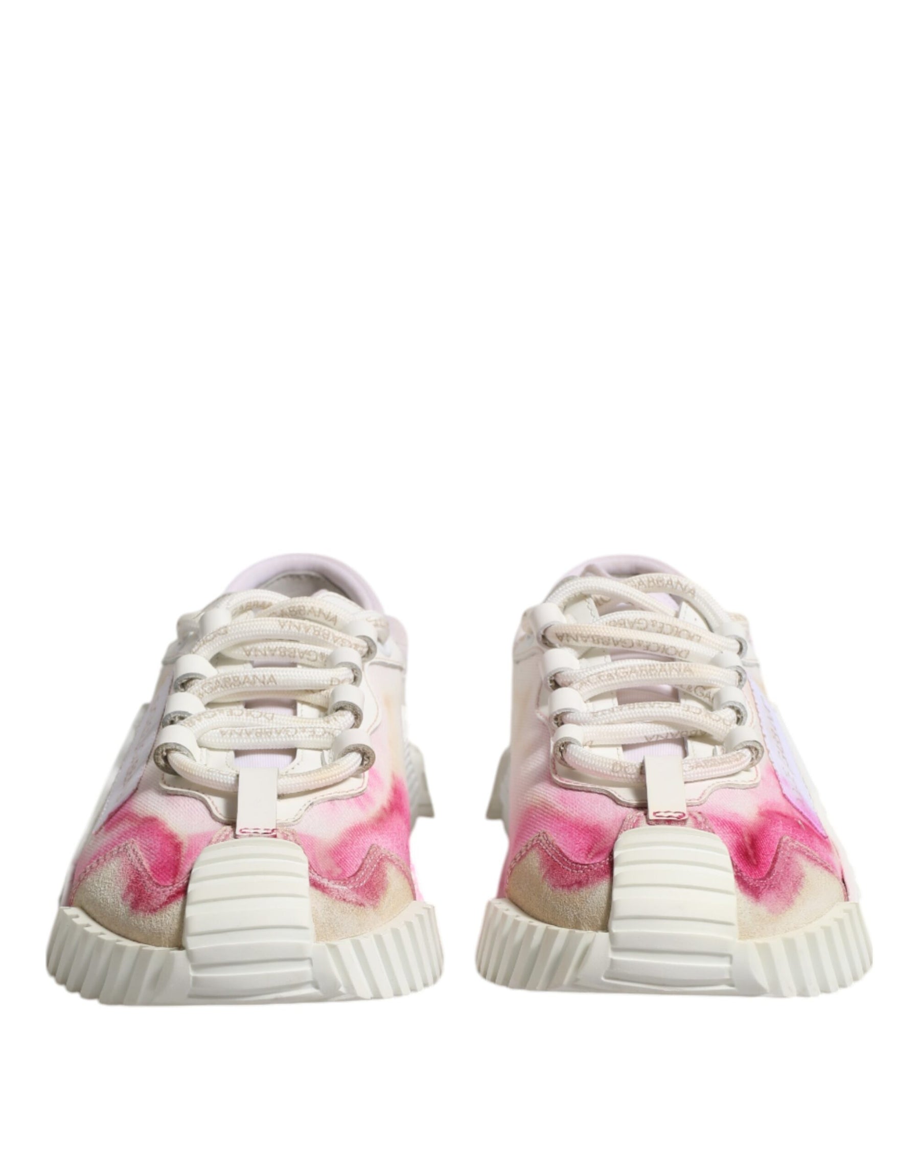 Dolce & Gabbana White NS1 Lace Up Low Top Sneakers Shoes | Regal Royce