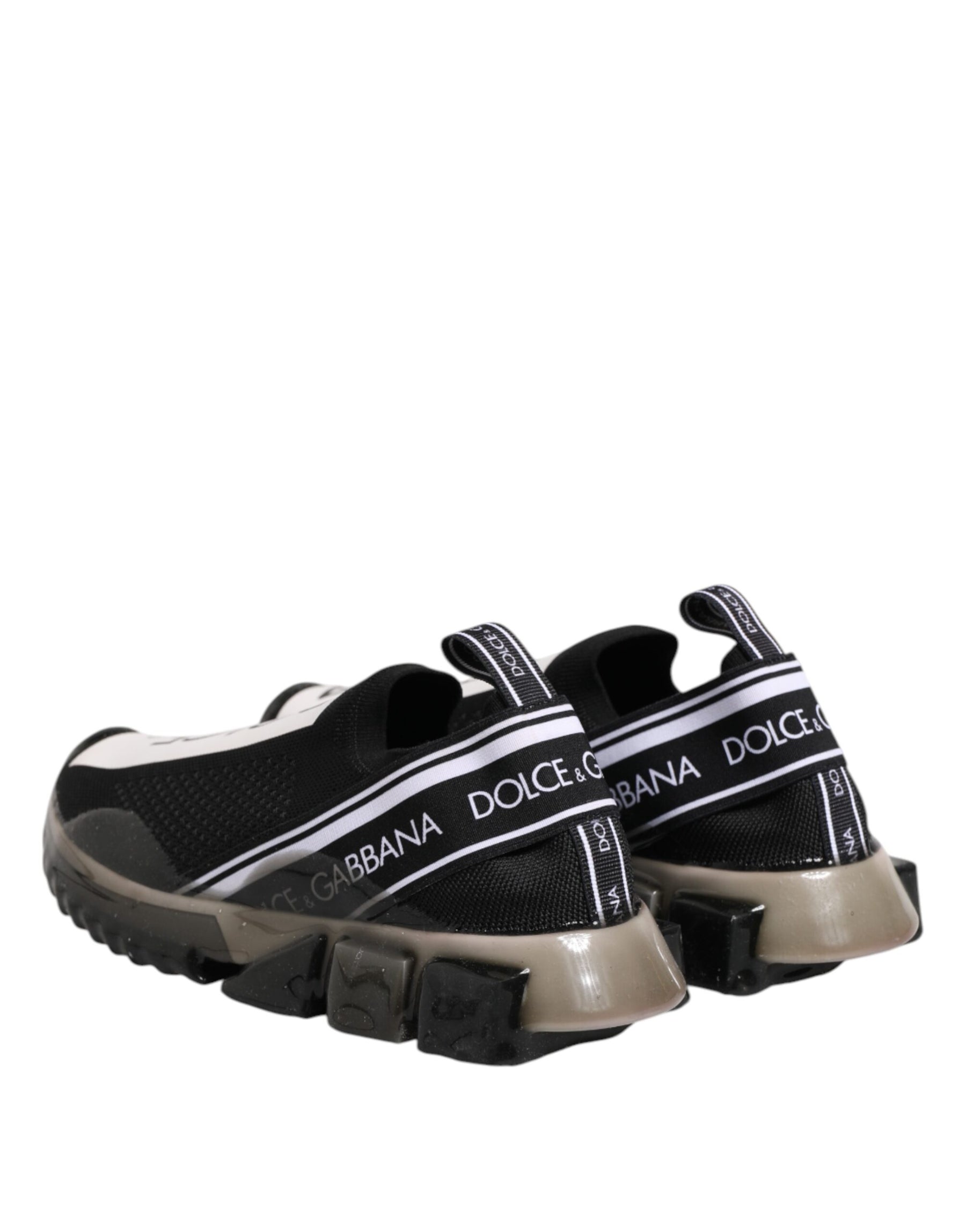 Dolce & Gabbana Black Sorrento Slip On Low Top Sneakers Shoes | Regal Royce