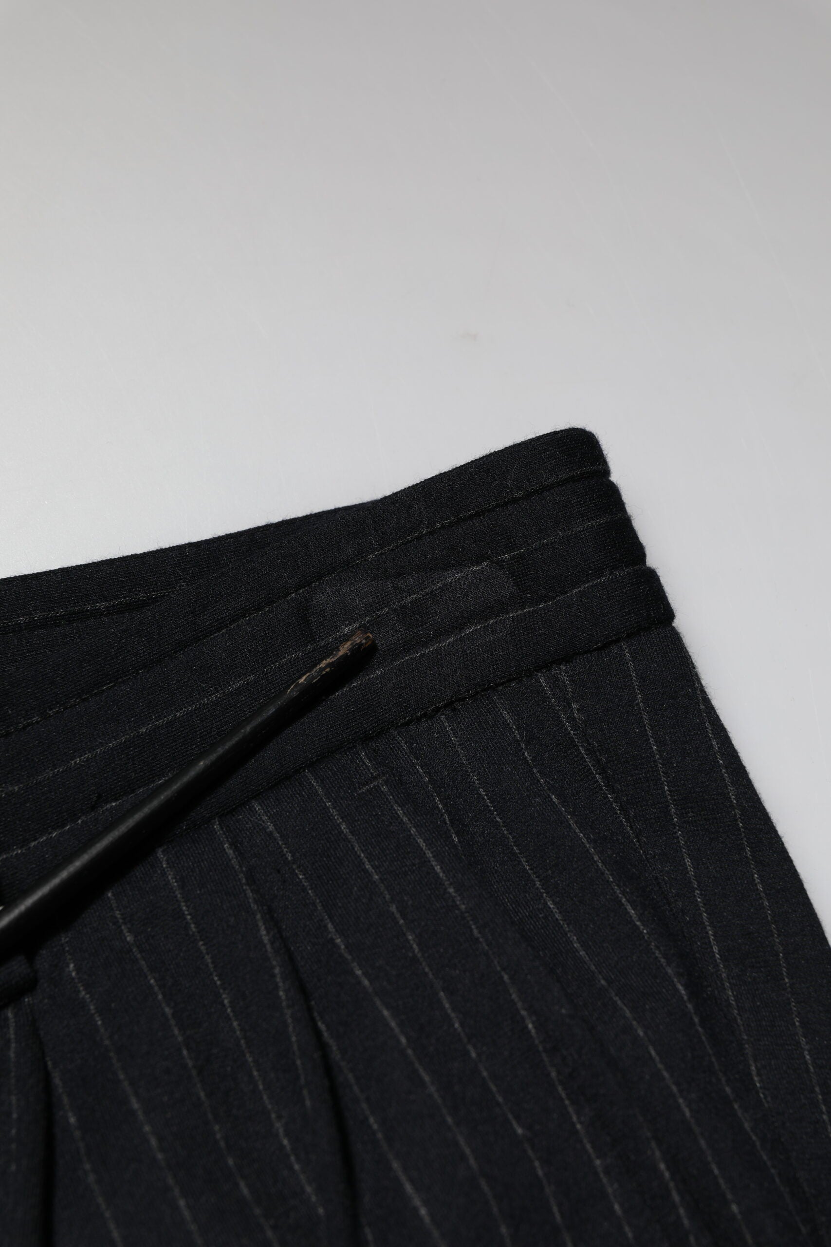 Dolce & Gabbana Black Stripes Viscose Skinny Dress Men Pants | Regal Royce