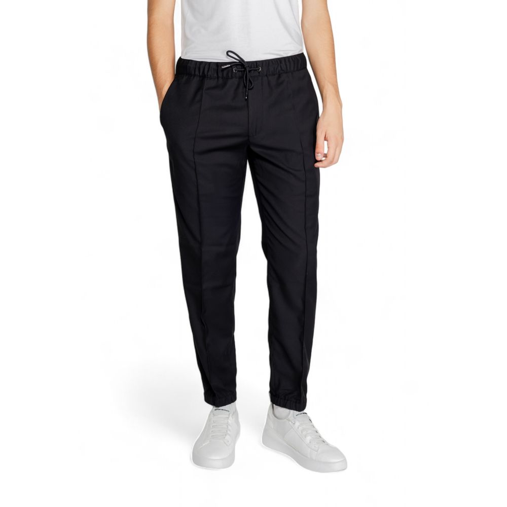 Armani Exchange Black Polyester Athletic Pants | Regal Royce