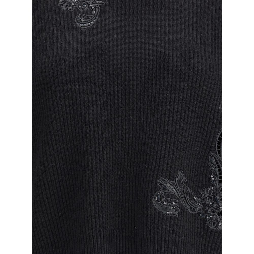 Versace Black Fleece Wool Sweatshirt | Regal Royce