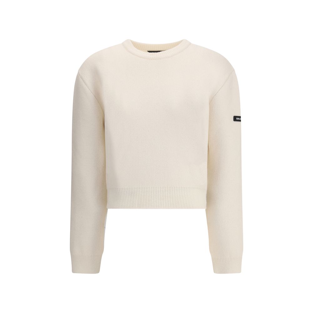 Balenciaga White Wool Sweatshirt | Regal Royce