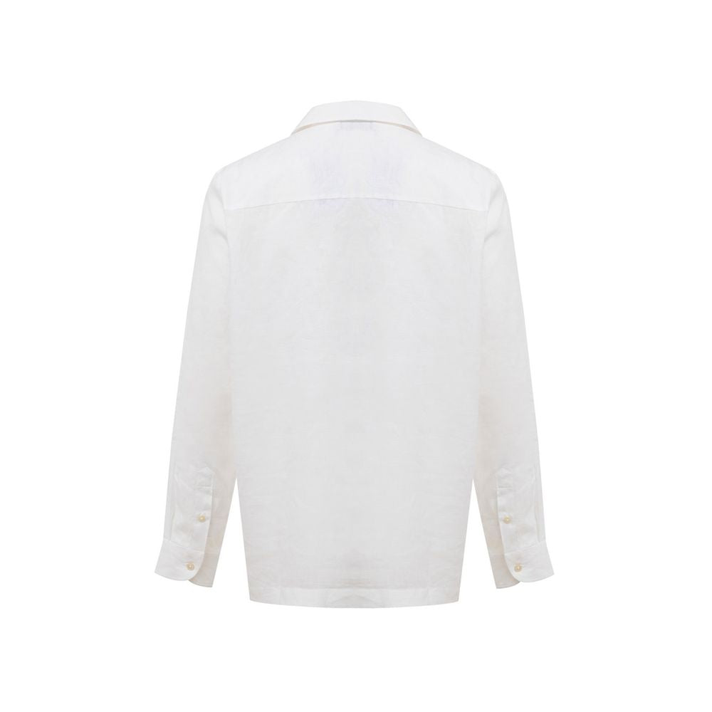 Gran Sasso White Linen Shirt | Regal Royce