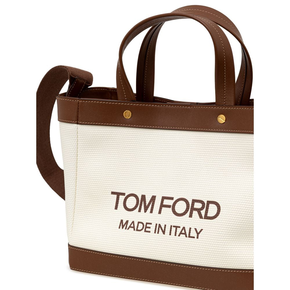 Tom Ford Beige Cotton Tote Bag | Regal Royce