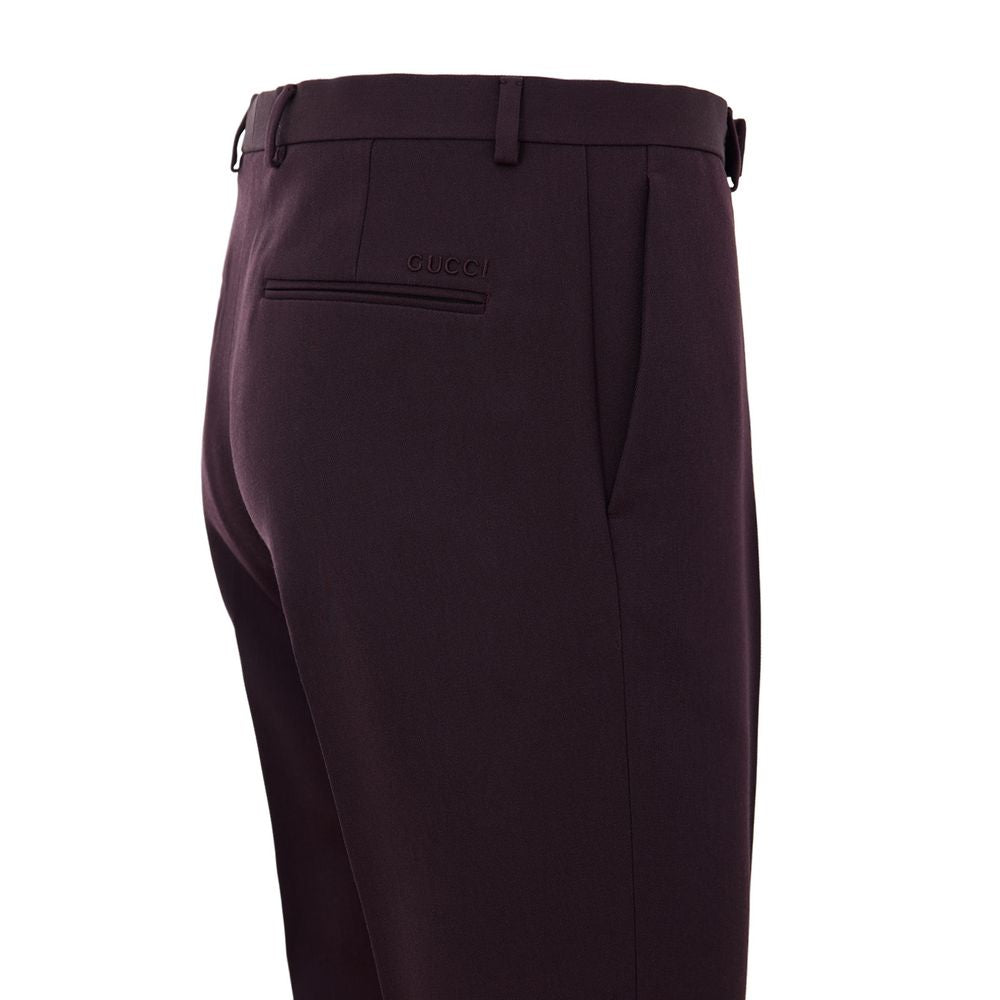 Gucci Bordeaux Wool Dress Pants | Regal Royce
