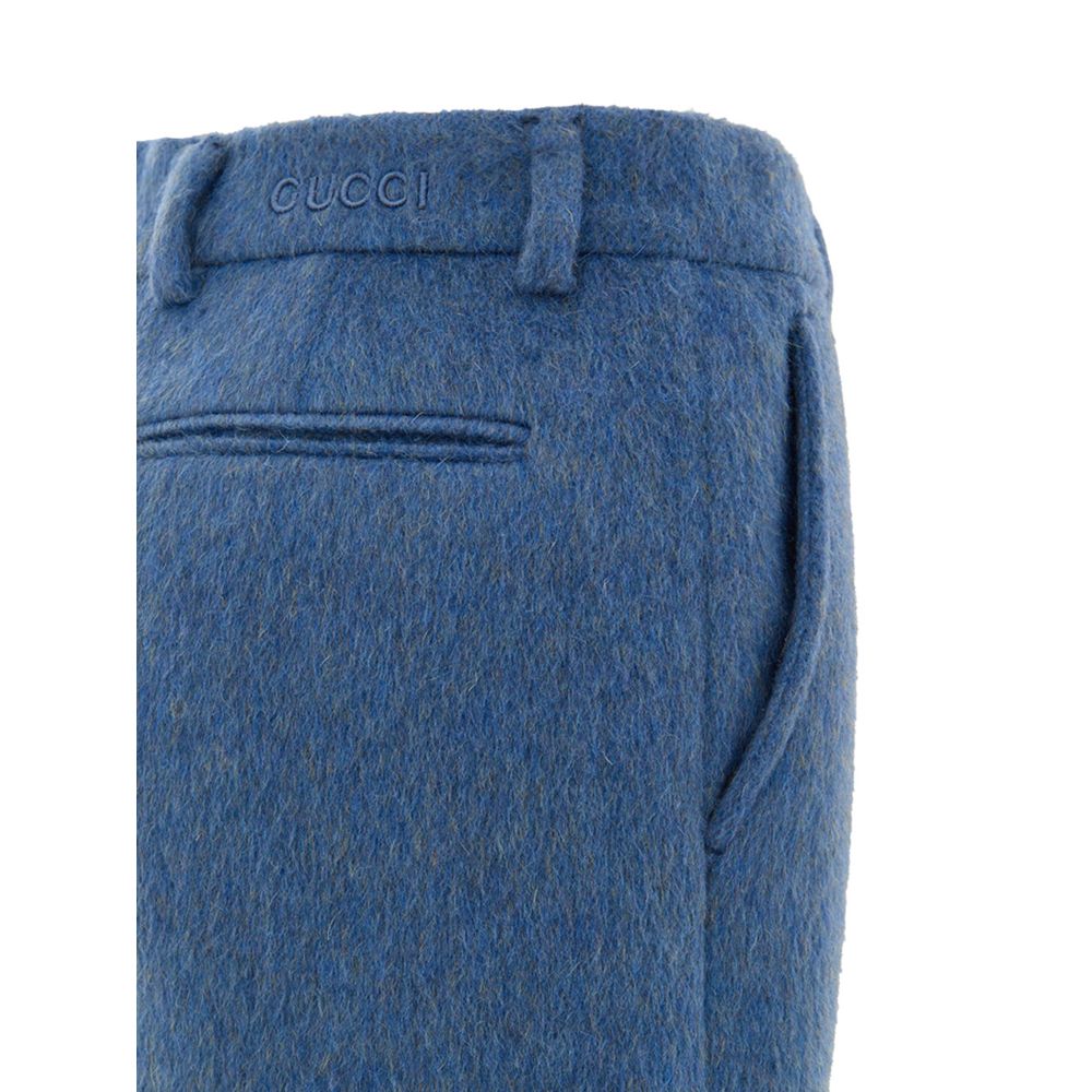 Gucci Blue Wool Shorts | Regal Royce