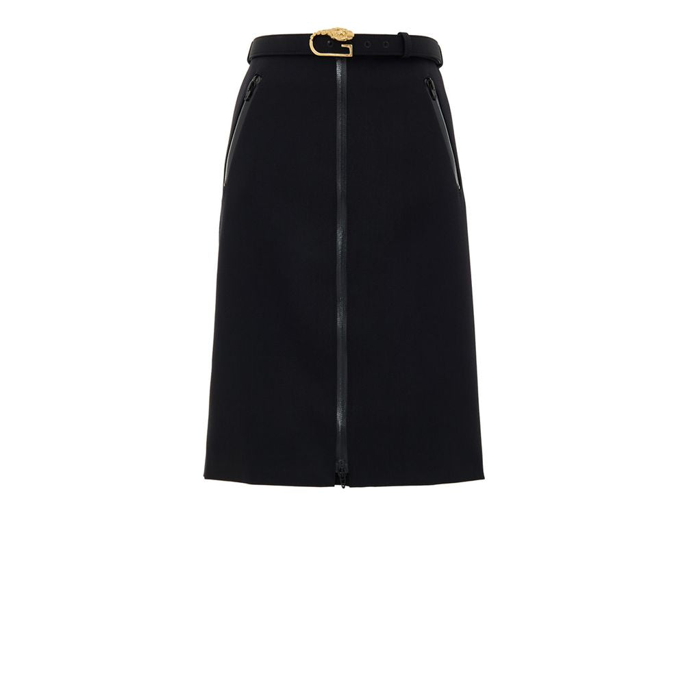 Gucci Black Wool Midi Skirt | Regal Royce