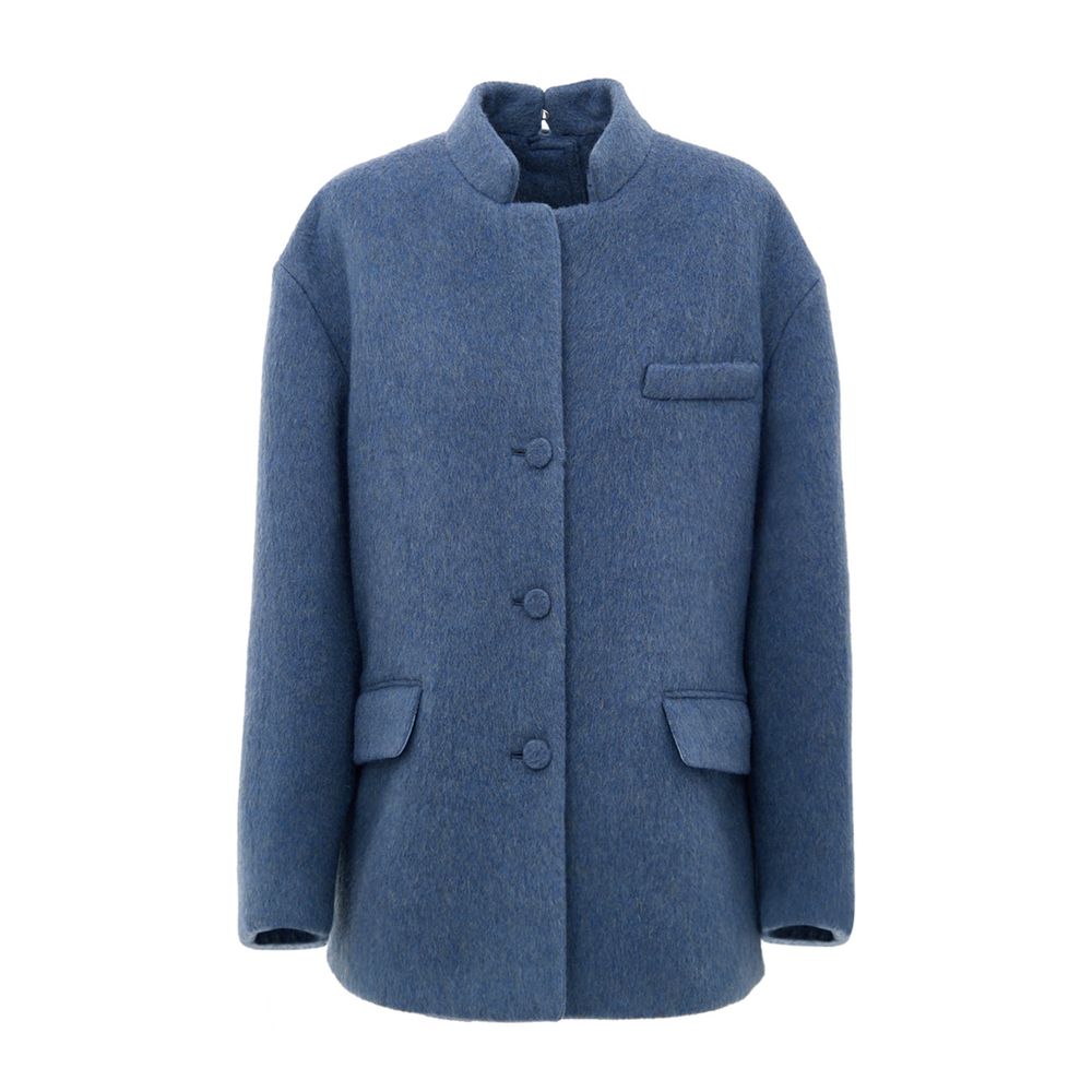 Gucci Light Blue Wool Coat | Regal Royce