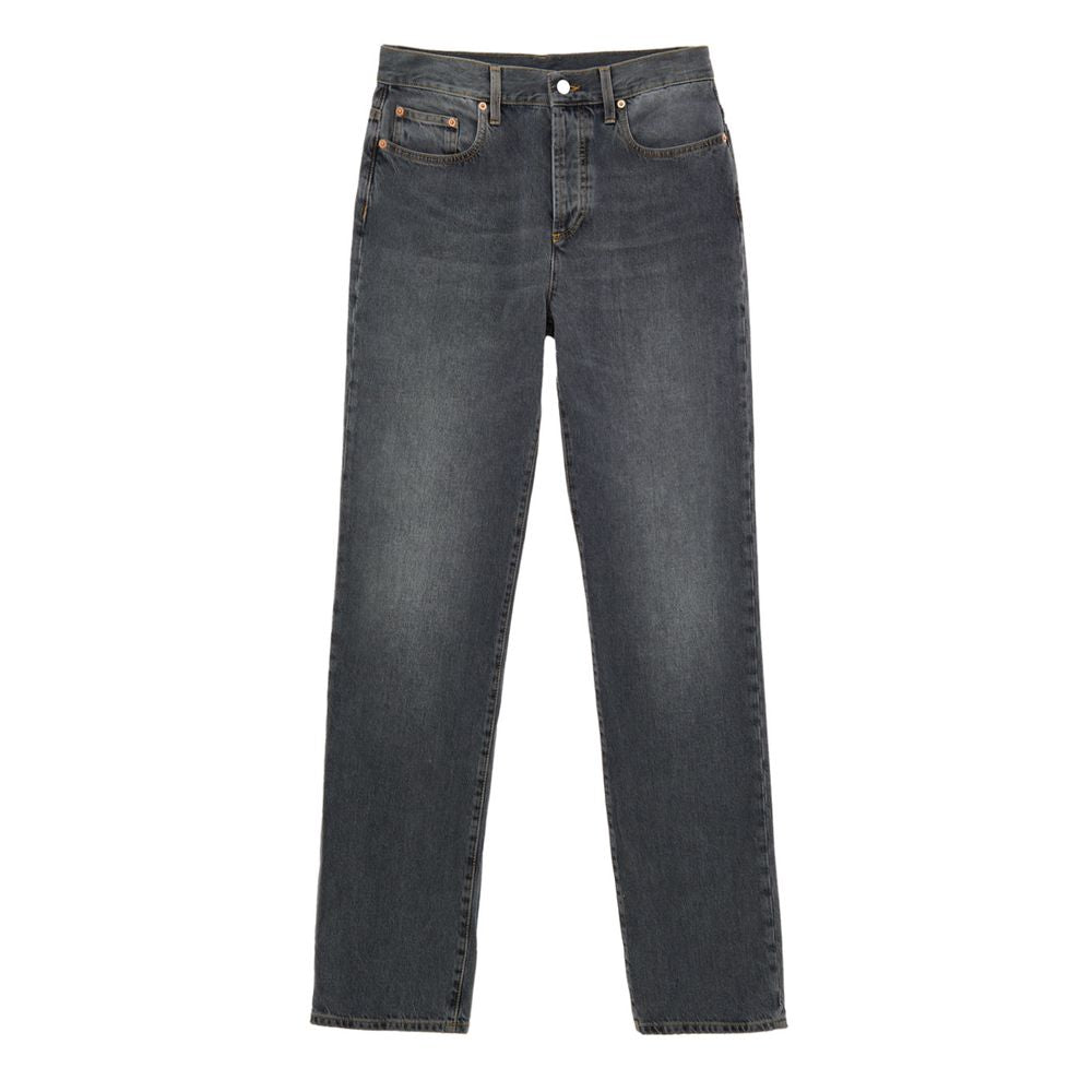 Gucci Gray Cotton Relaxed Fit Jeans | Regal Royce