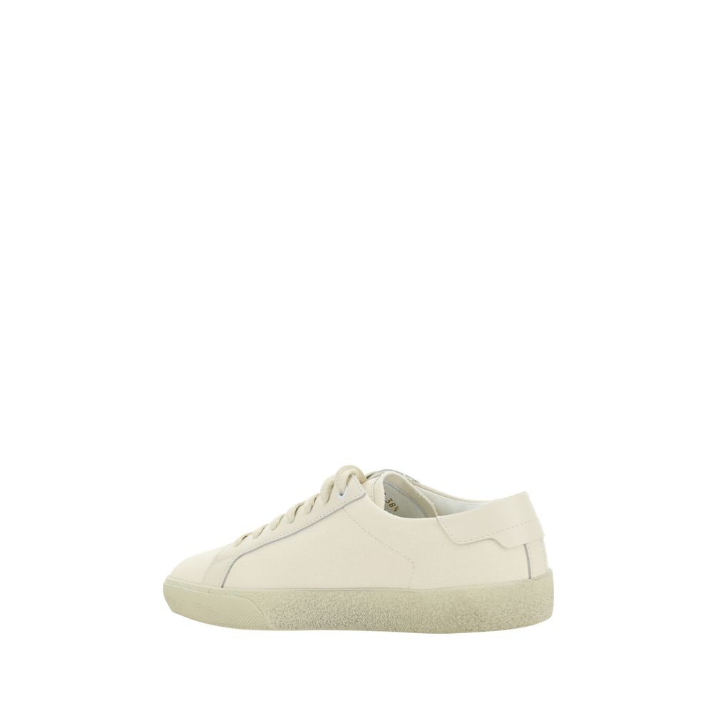 Saint Laurent White Rubber Low Top Sneakers | Regal Royce