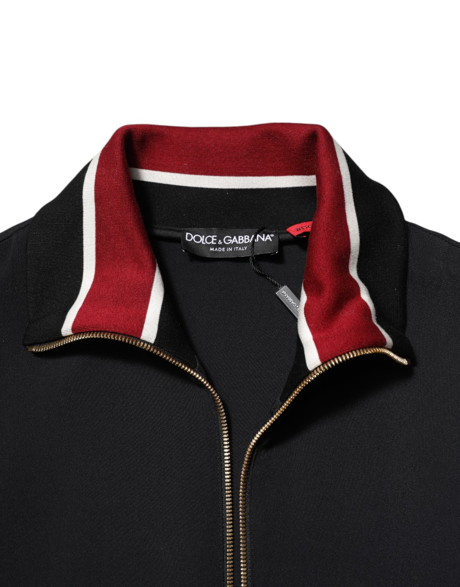 Dolce & Gabbana Black DG King Full Zip Sweatshirt  Sweater | Regal Royce
