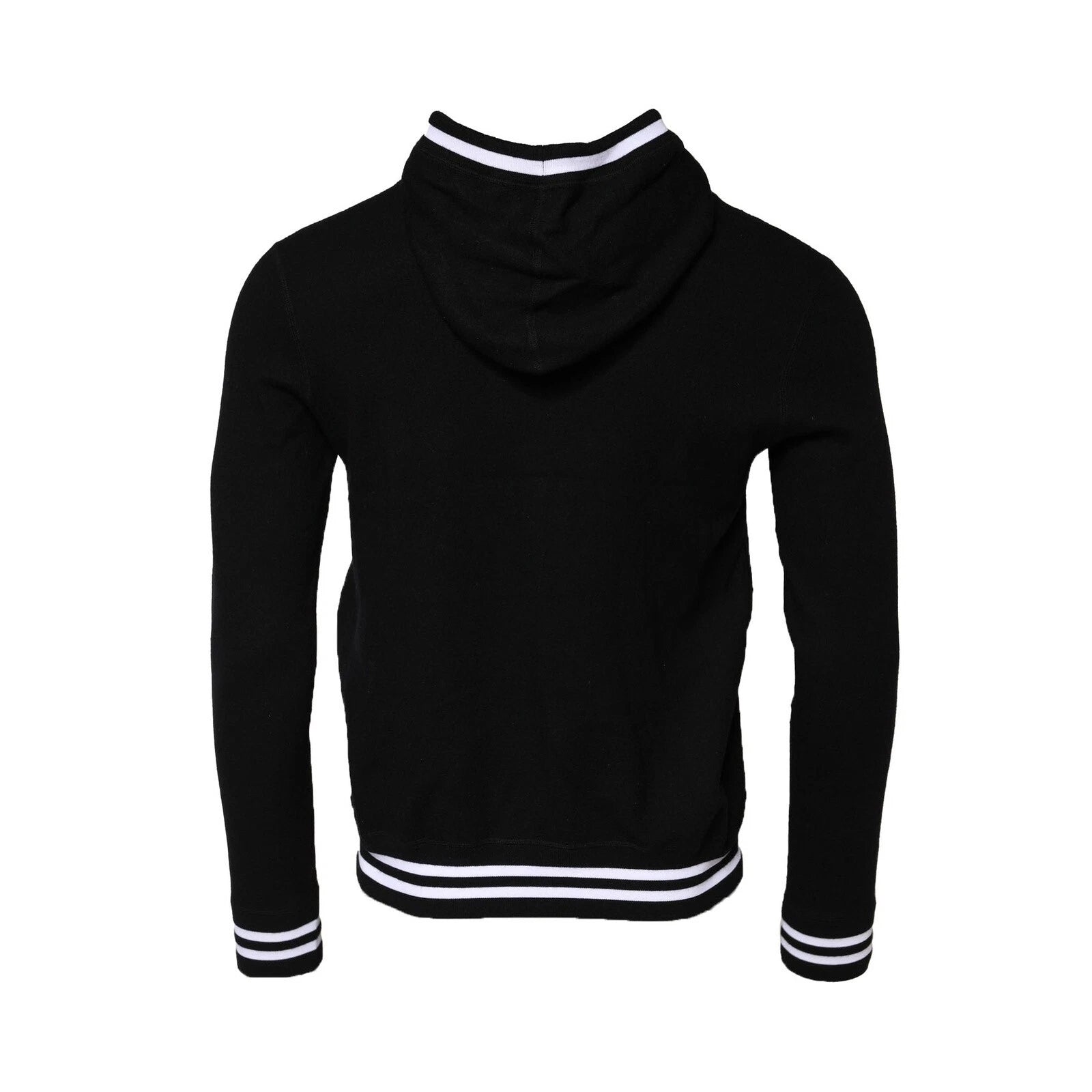 Dolce & Gabbana Black Hooded Logo Print Sweatshirt Sweater | Regal Royce