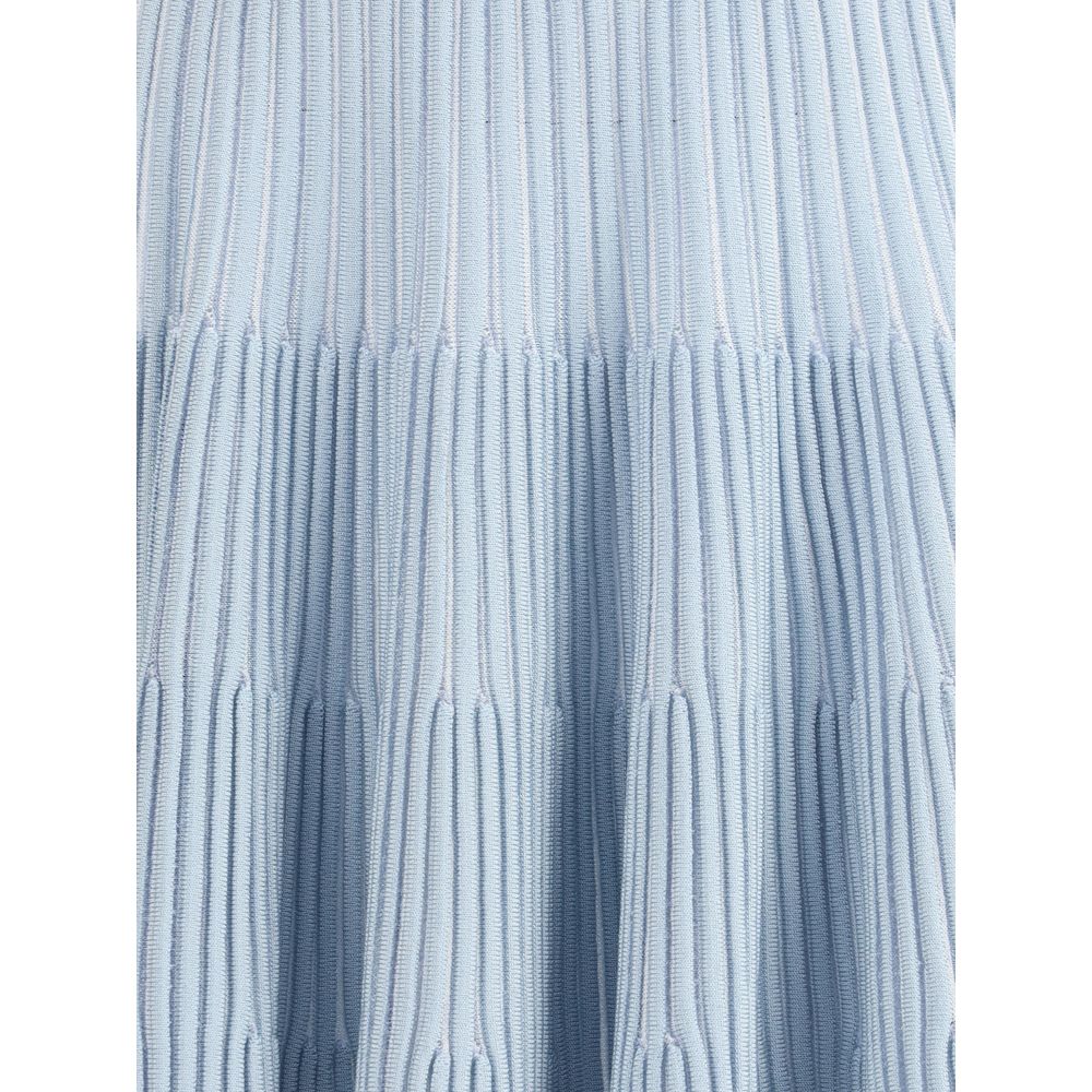 Balmain Light Blue Viscose Mini Skirt | Regal Royce