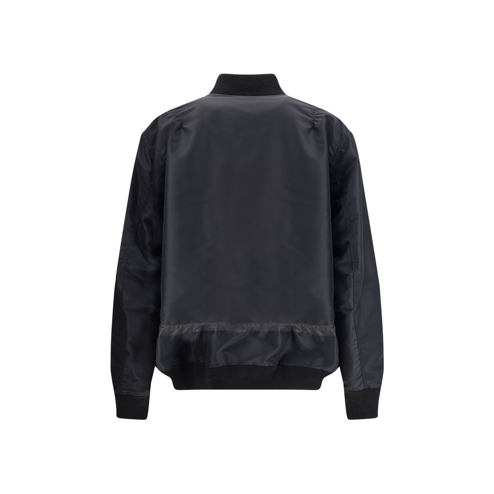 Sacai Black Nylon Bomber | Regal Royce
