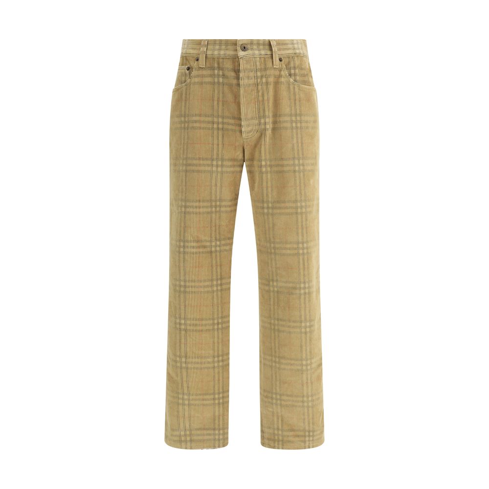 Burberry Brown Cotton Casual Pants | Regal Royce