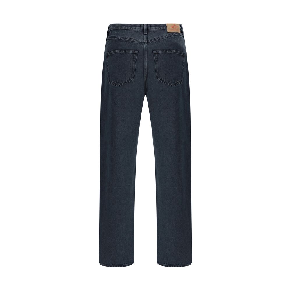 Prada Black Cotton Straight-Leg Jeans | Regal Royce