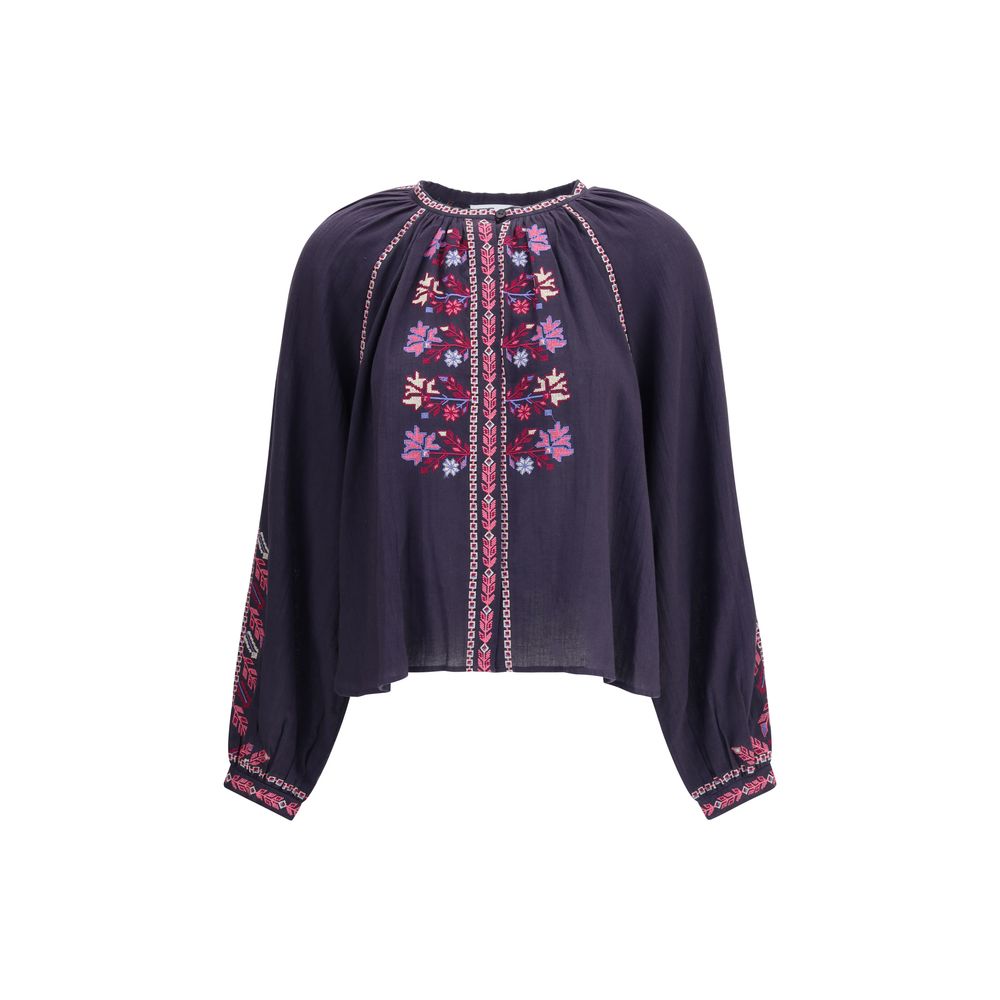 Marant Etoile Blue Cotton Blouse | Regal Royce