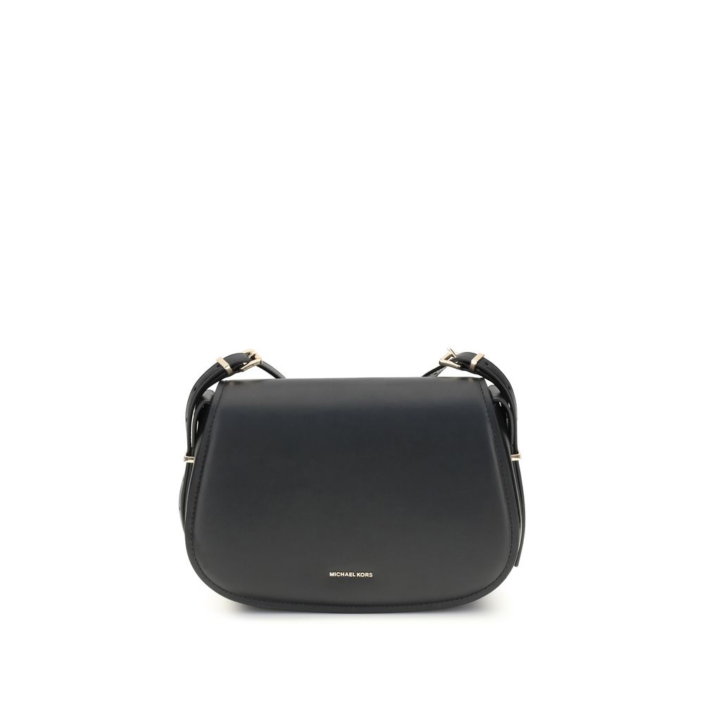Michael Kors Black Calf Leather Bos Taurus Shoulder Bag | Regal Royce