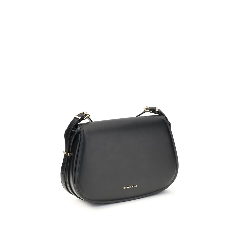 Michael Kors Black Calf Leather Bos Taurus Shoulder Bag | Regal Royce